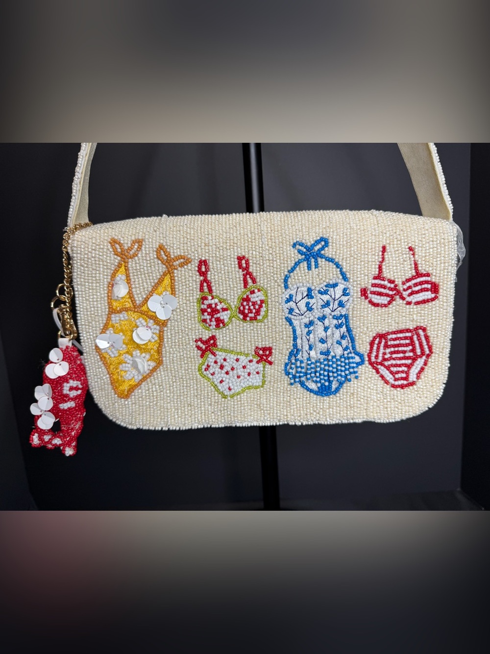 New Viral Beaded Purse Bag Made in India Summer Resort Novelty Beach Bikini